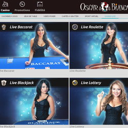 Oscar Bianca : Casino en live francais